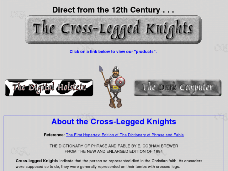 www.crossleggedknights.com