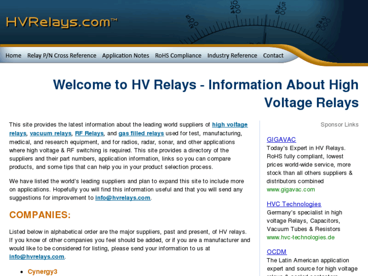 www.hvrelays.com