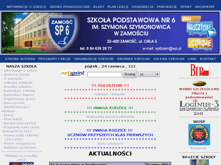 www.sp6zamosc.pl