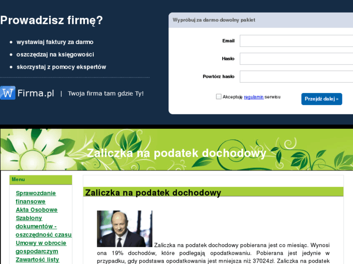 www.zaliczkanapodatekdochodowy.info