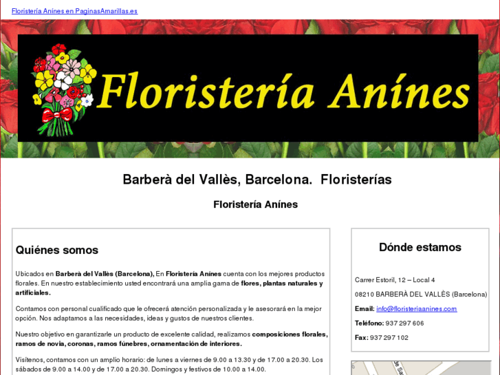 www.floristeriaanines.com