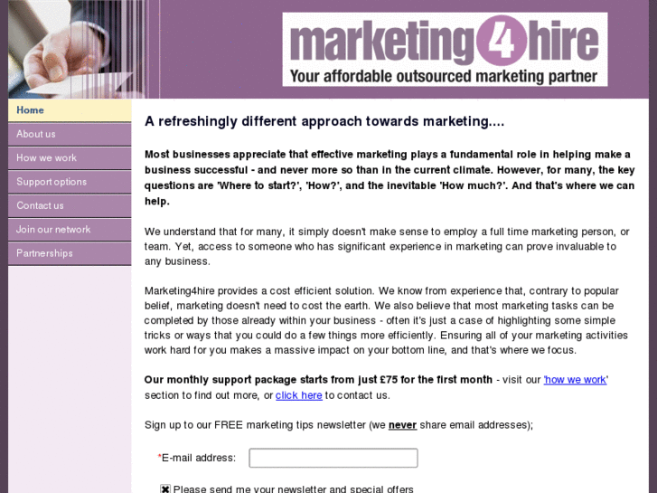 www.marketing4hire.com