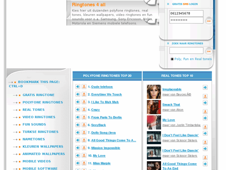 www.ringtones4all.be