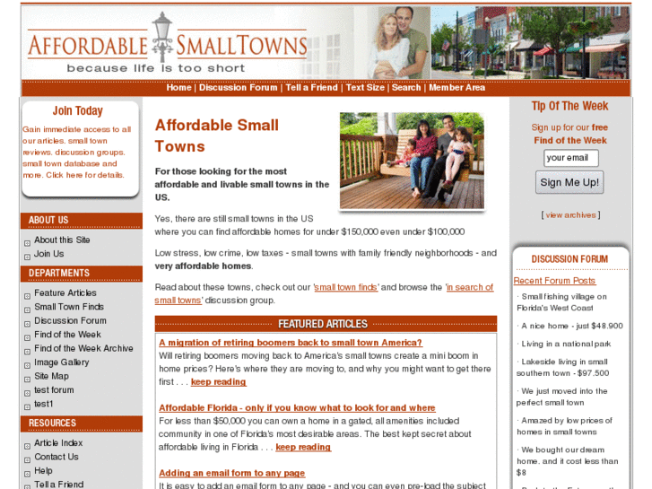 www.affordablesmalltowns.com