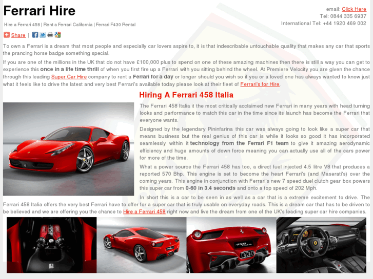 www.ferrarihire.net