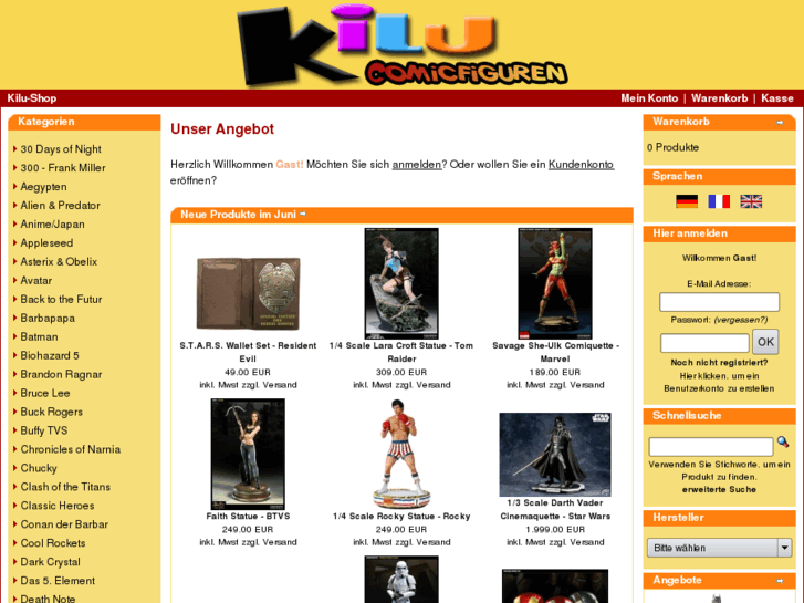 www.kilu-comicstore.com