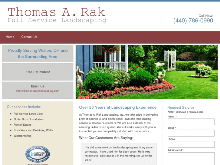 www.thomasaraklandscaping.com