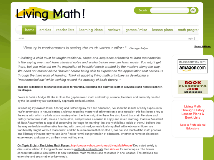 www.livingmath.net