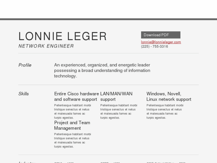 www.lonnieleger.com