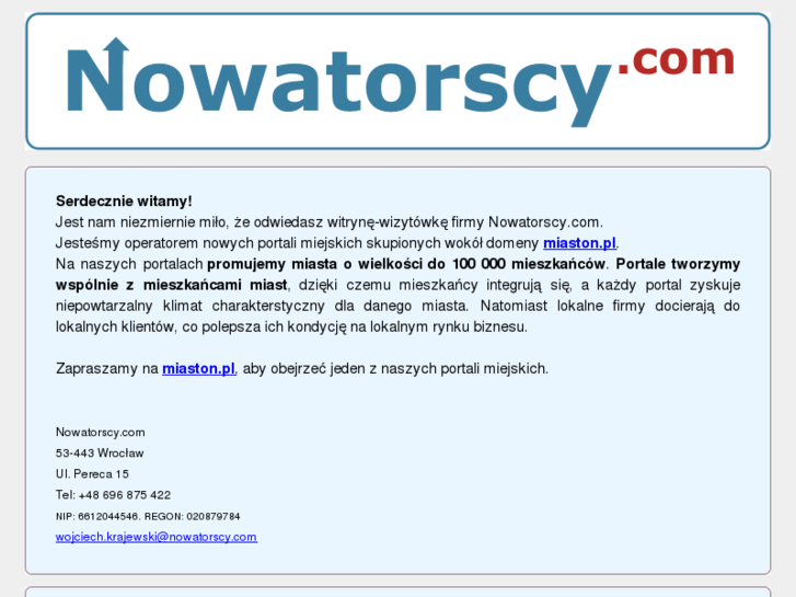 www.nowatorscy.com