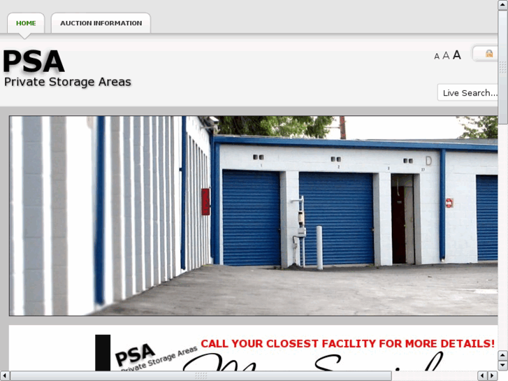 www.privatestorageareas.com