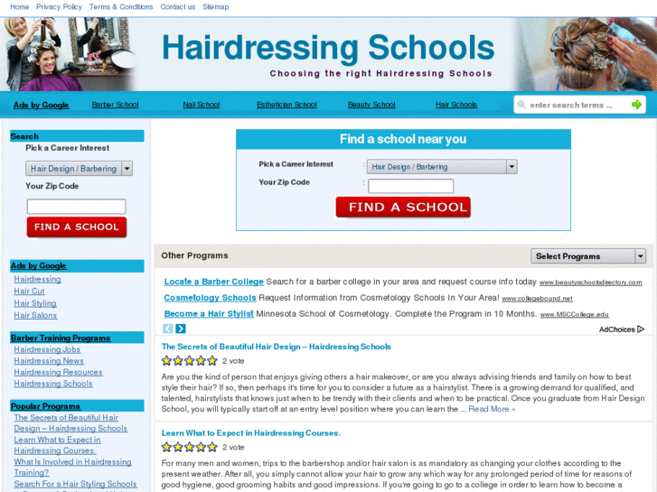 www.hairdressingschools.net