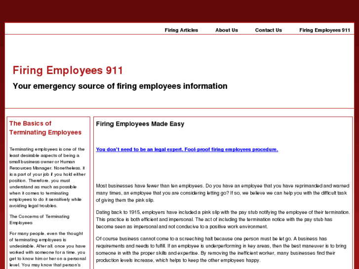 www.firingemployees911.com