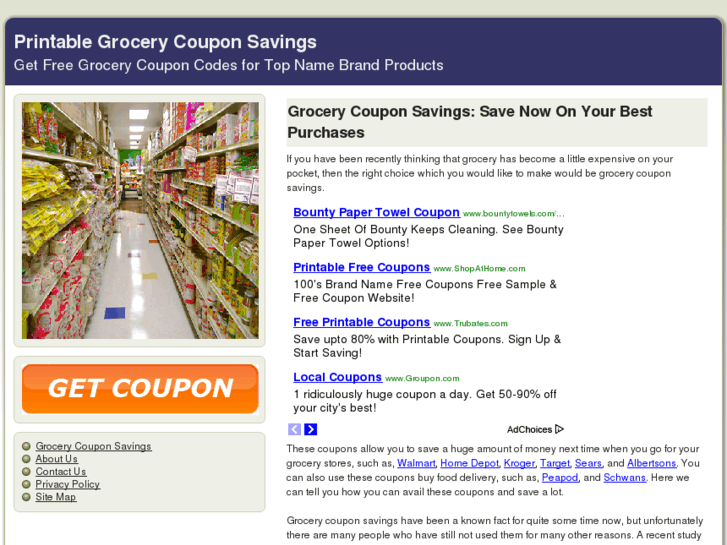 www.grocerycouponsavings.net