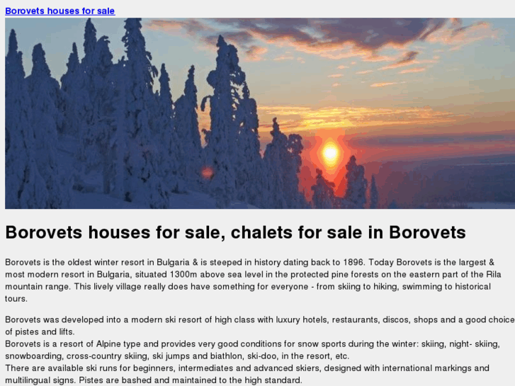 www.borovetshouses.com