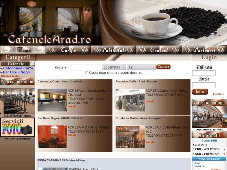 www.cafenelearad.ro