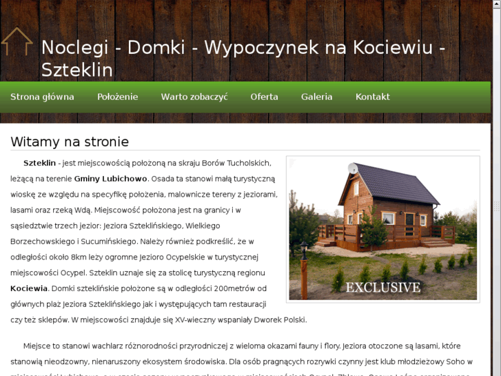 www.domekszteklin.pl
