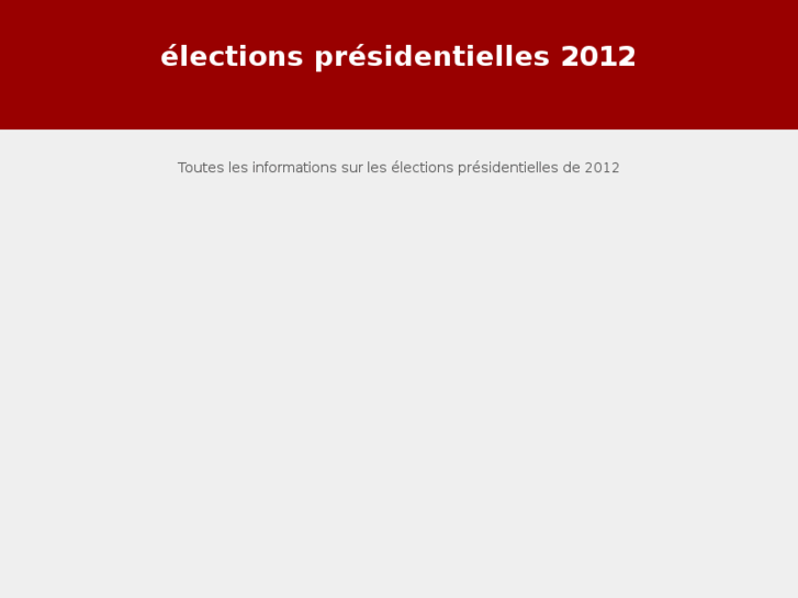 www.electionspresidentielles2012.org