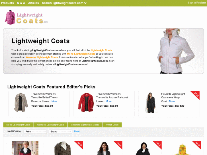 www.lightweightcoats.com