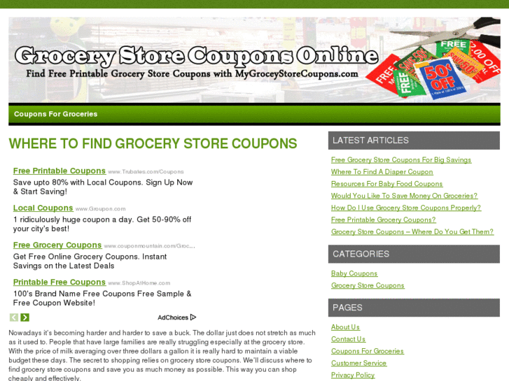 www.mygrocerystorecoupons.com