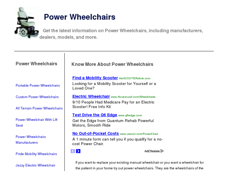 www.poweredwheelchairs.info