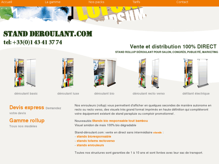 www.stand-deroulant.com