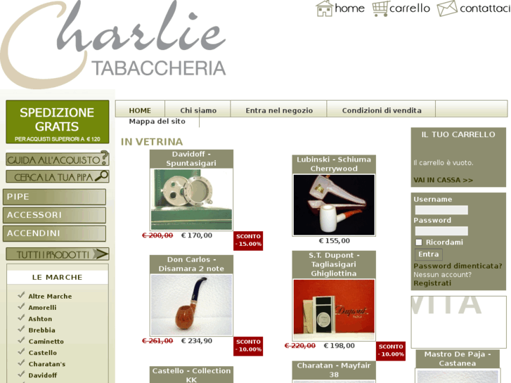 www.tabaccheriacharlie.com