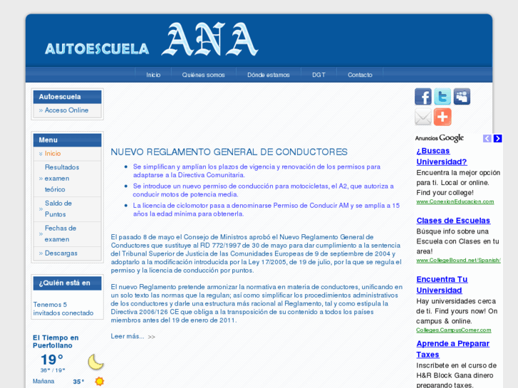 www.autoescuelaana.com