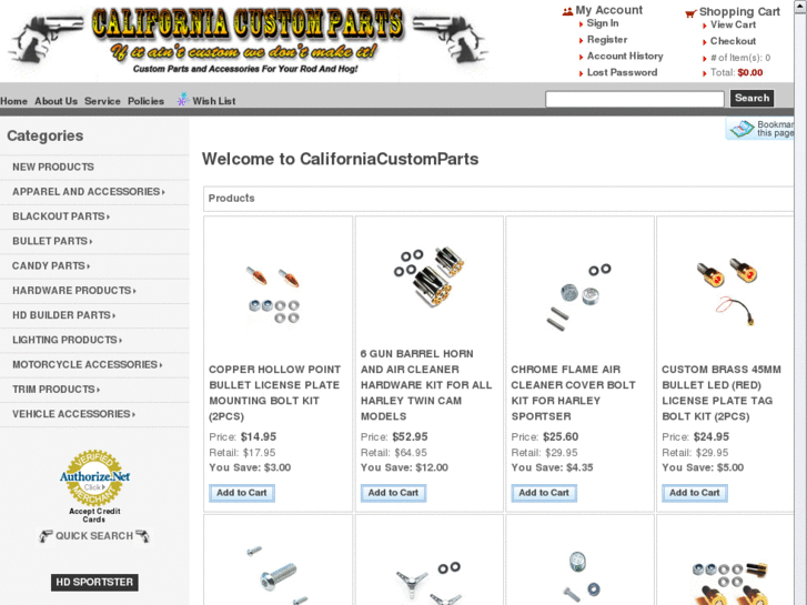 www.californiacustomparts.com