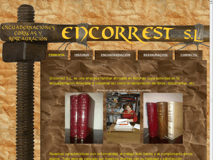 www.encuadernacionesencorrest.com
