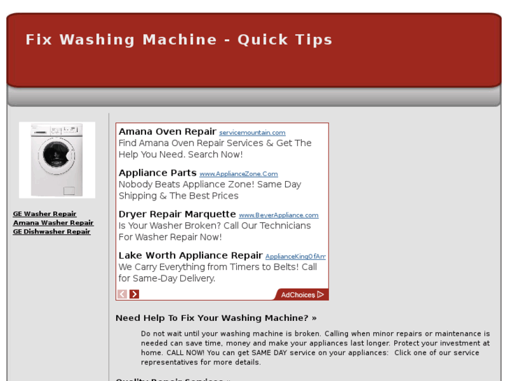 www.fixwashingmachine.com