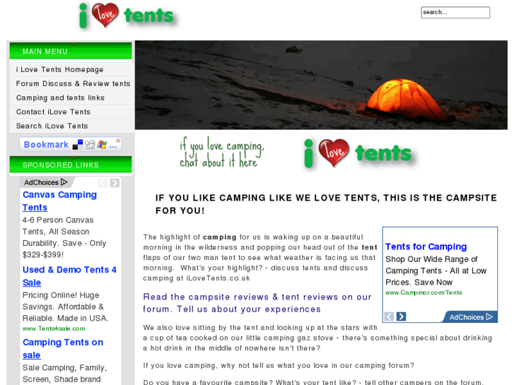 www.ilovetents.co.uk