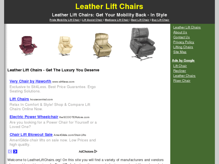 www.leatherliftchairs.org