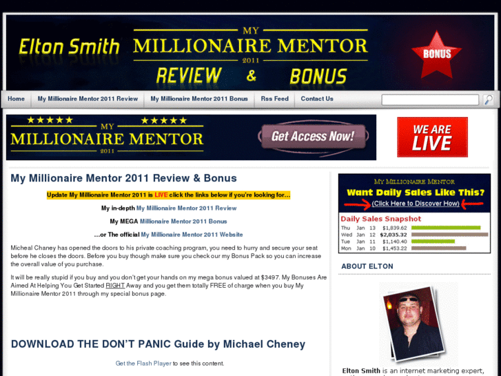 www.mymillionairementor2011.net