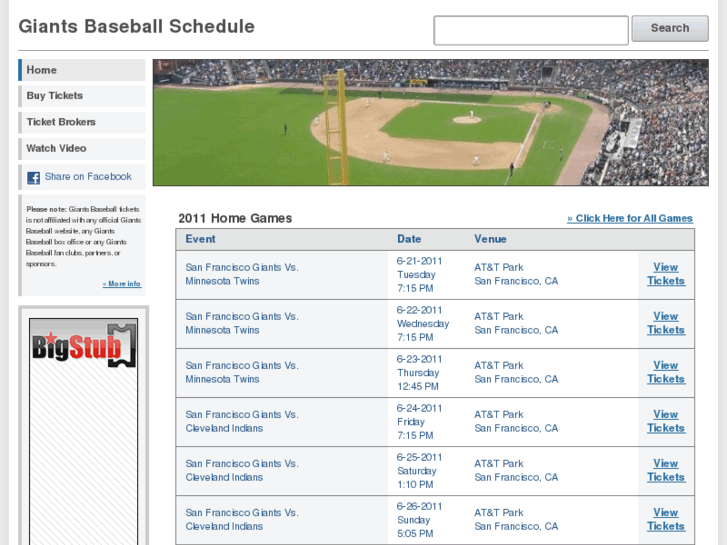 www.giantsbaseballschedule.com