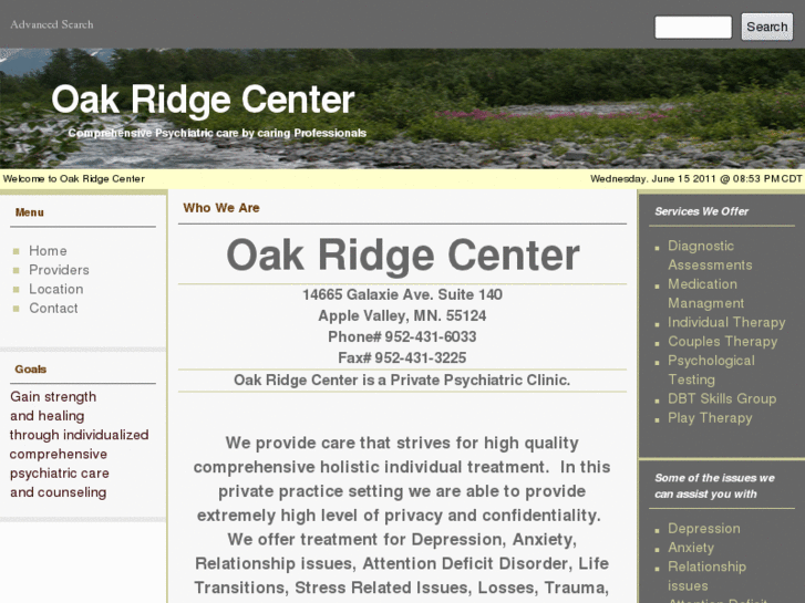 www.oakridgecenter.org