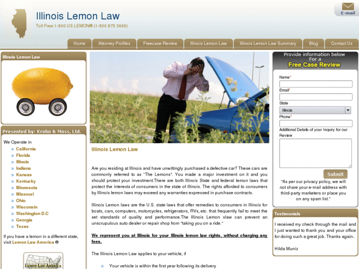 www.illinoislemonlaw.com