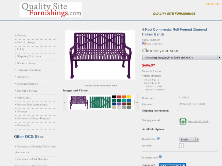 www.qualitysitefurnishings.com