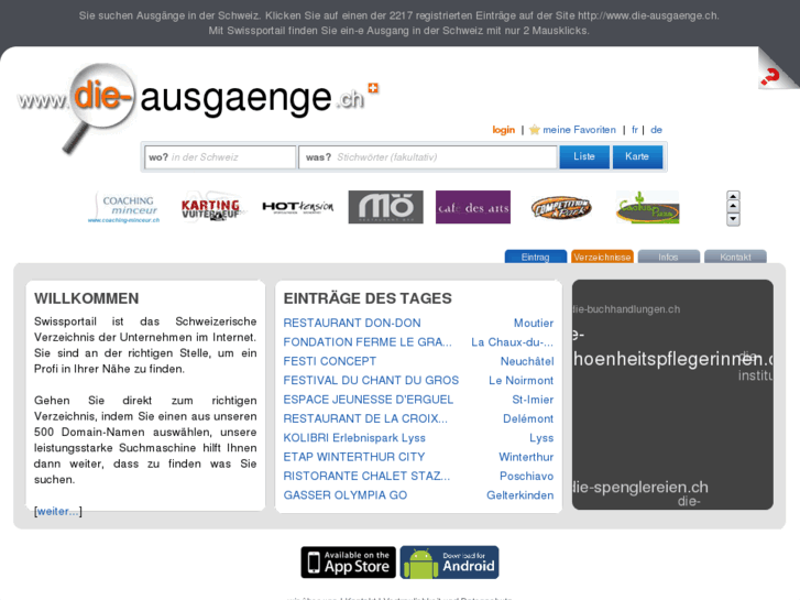 www.die-ausgaenge.ch