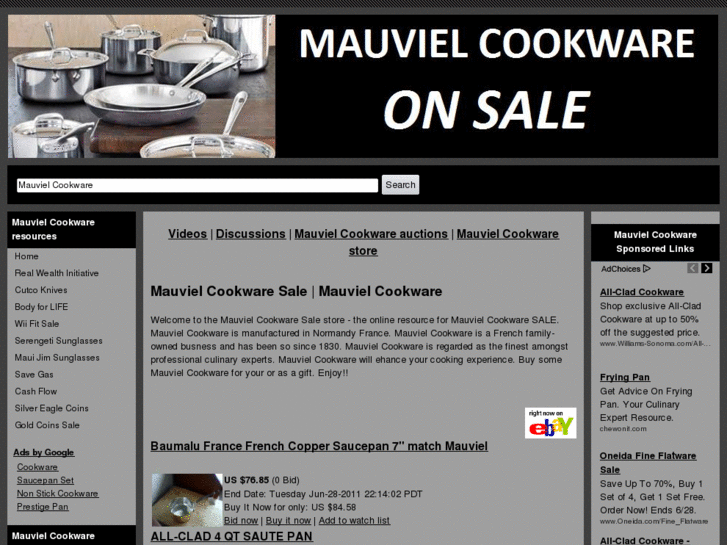 www.mauvielcookwaresale.com