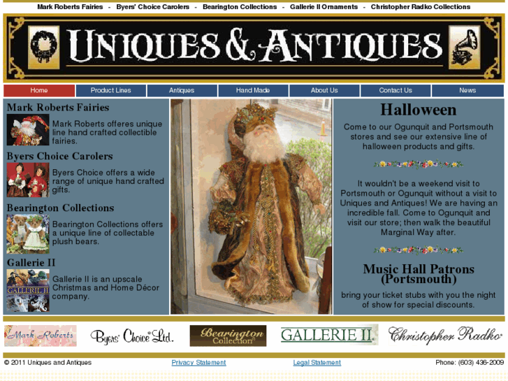 www.uniquesandantiqueschristmas.com