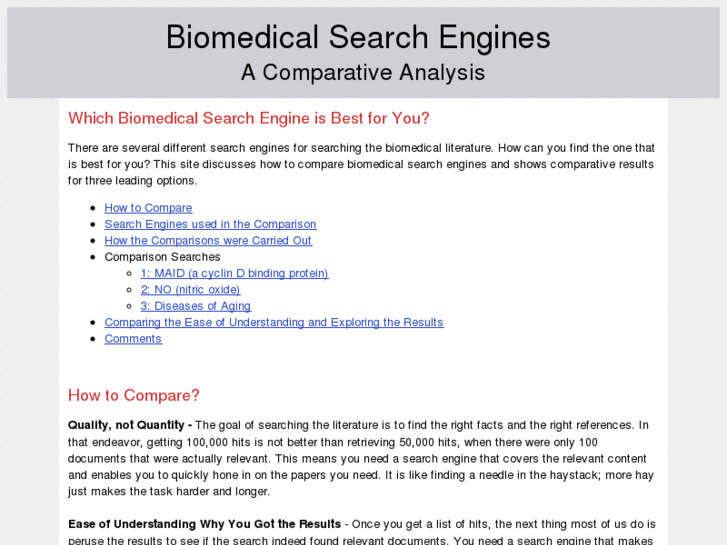 www.biomedicalsearchengines.com