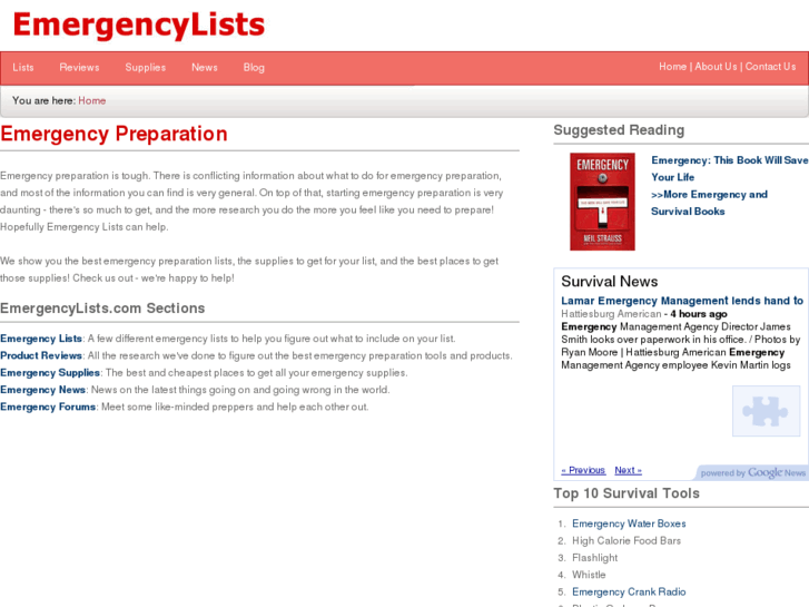 www.emergencylists.com