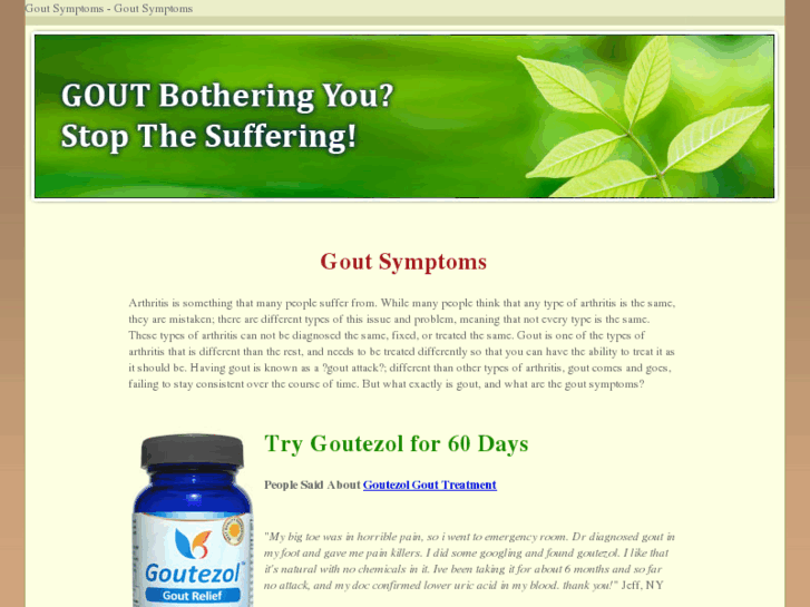 www.gout-symptom.net