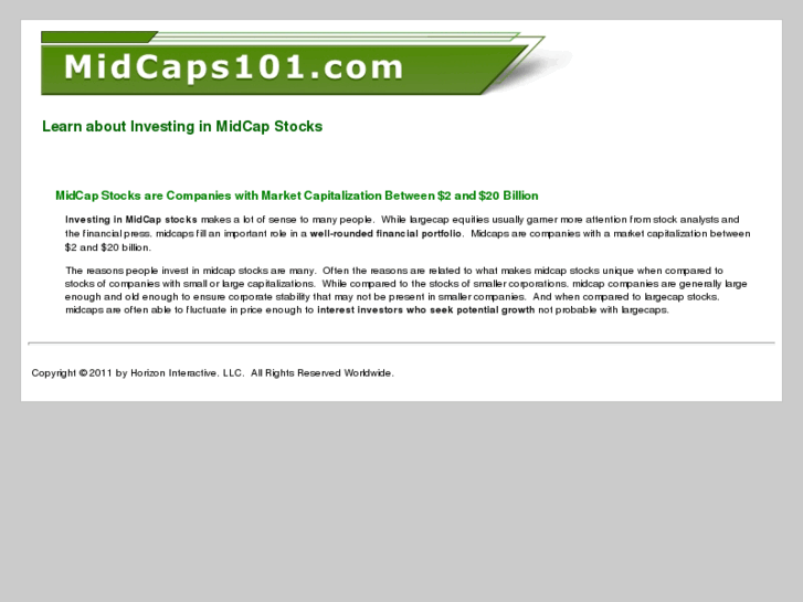 www.midcaps101.com