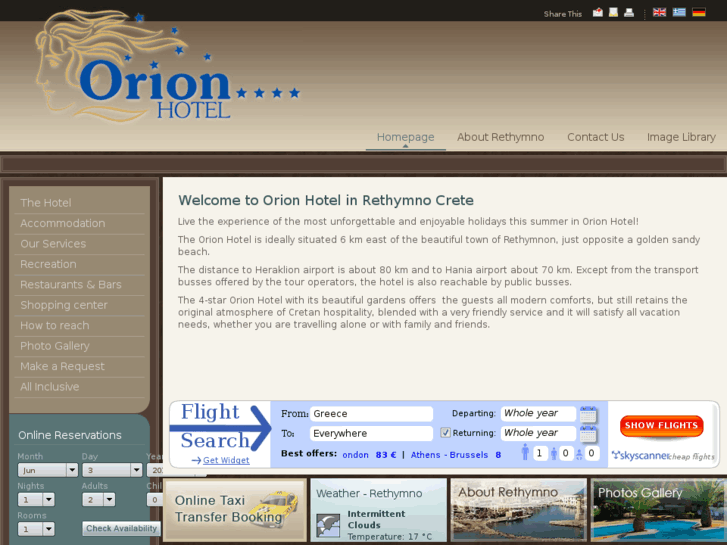 www.orionhotelcrete.com