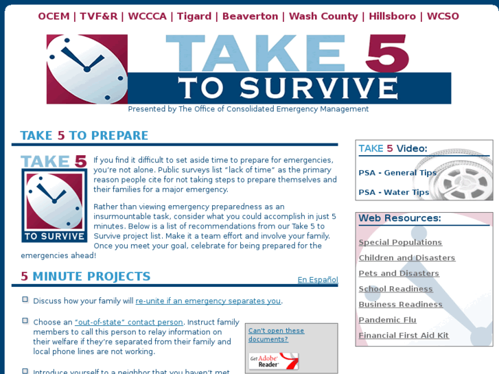 www.take5tosurvive.com