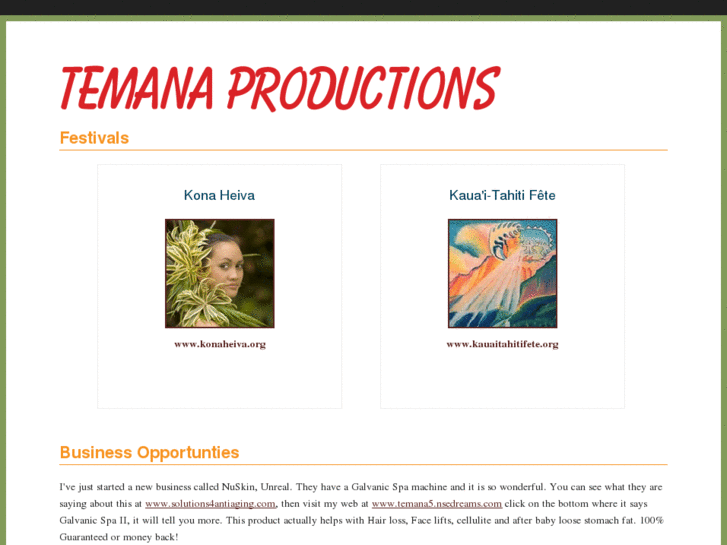 www.temanaproductions.com