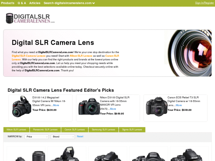 www.digitalslrcameralens.com