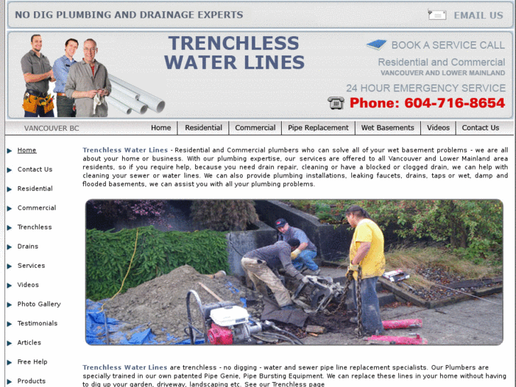 www.trenchlesswaterlines.com